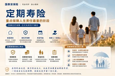 定期寿险：为什么有些寿险，只需要重点保障人生的一段时间？