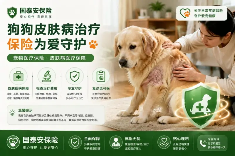 狗狗反复抓痒、掉毛：宠物皮肤病治疗，保险能不能报？