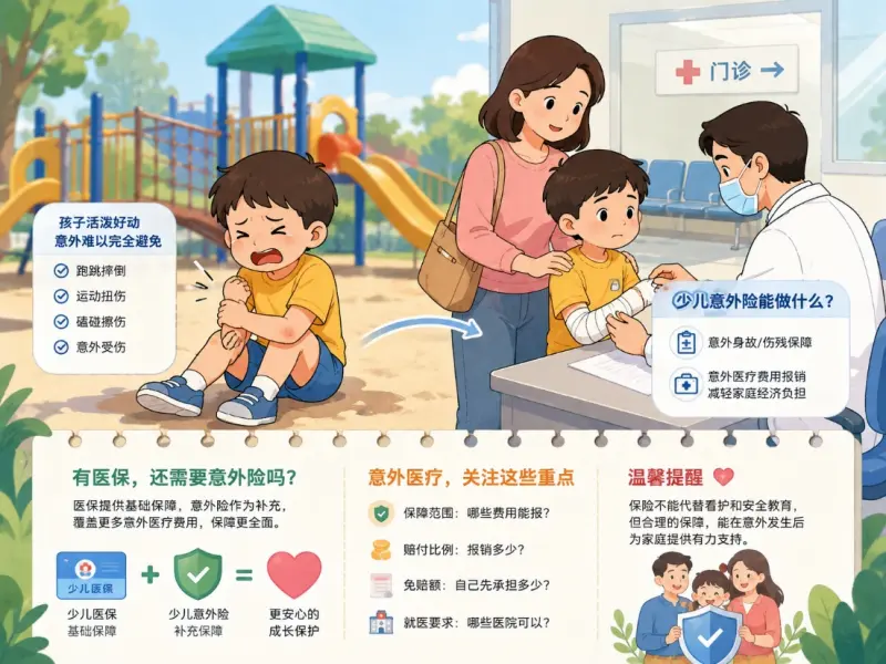 孩子在游乐场摔伤，少儿意外险能帮上什么？