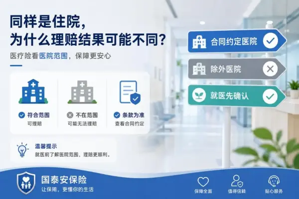 都是正规医院，为什么这家住院能报，那家却可能不在医疗险范围内？