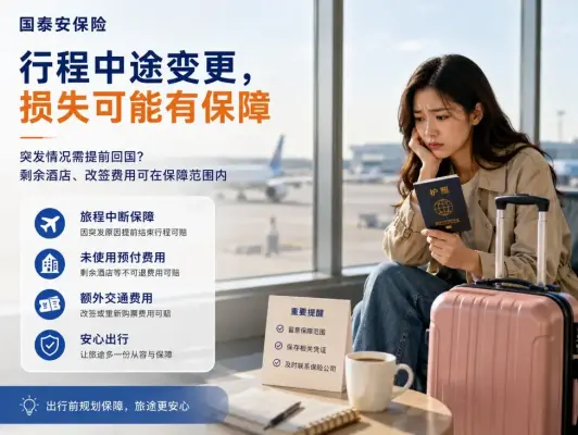 旅行才进行一半却必须提前回国，剩下几晚酒店的钱旅行险能处理吗？